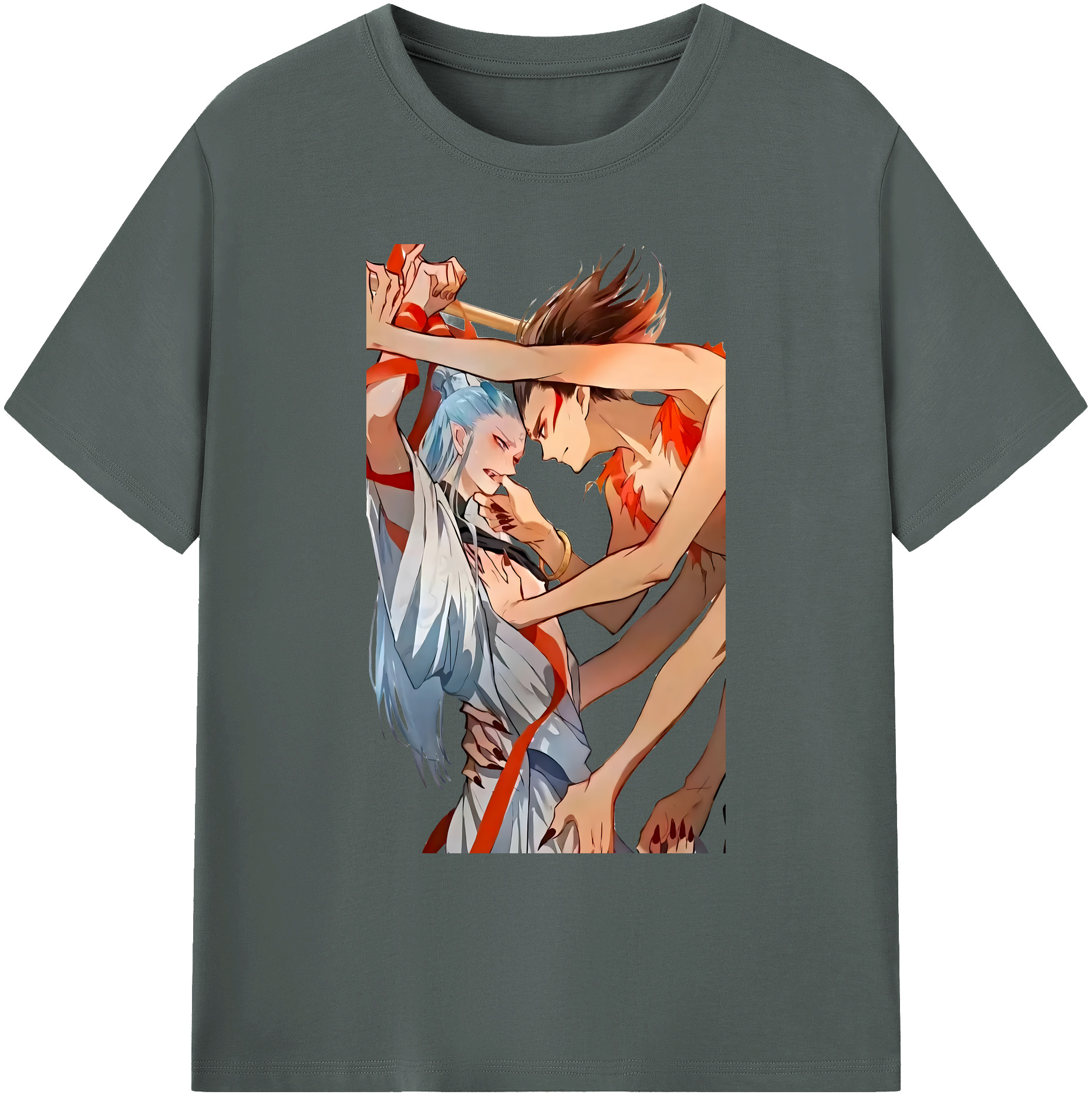 （画像用） Ne Zha 2 ナタ 魔童の大暴れ 綿100％ メンズ半袖Tシャツ｜肌触りやわらか＆通気性
